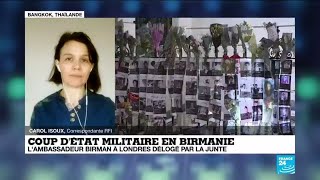 Coup dÉtat militaire en Birmanie  la junte en quête de légitimité internationale [upl. by Ilellan]