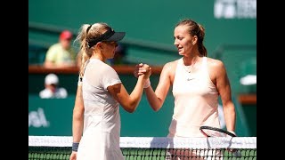 BNP Paribas Open 2018 Amanda Anisimova vs Petra Kvitova  Highlights [upl. by Nilyahs]