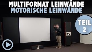 Multiformat Leinwände Teil 2  motorische Multiformat Rolloleinwand VnX Atlantis Dream Multiformat [upl. by Gereld]