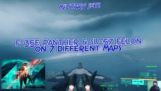 Battlefield 2042 F35E amp SU57 Military Jets On 7 Different Maps DayNight Maps amp Changing Weather [upl. by Ricky]