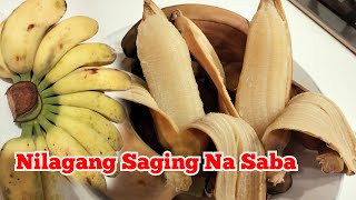 Nilagang Saging Na Saba  Pwedeng Pang Meryenda  How to cook nilagang saging na saba [upl. by Eciuqram]