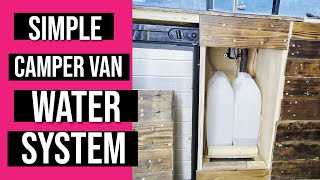 Simple Camper Van Water System with Electric Tap [upl. by Atnoved]