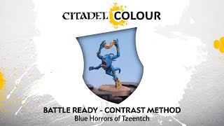 How to Paint Battle Ready Blue Horrors of Tzeentch – Contrast Method [upl. by Inalej595]