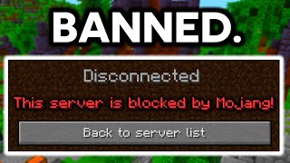 These Minecraft Servers Were BANNED by Mojang [upl. by Hooker]