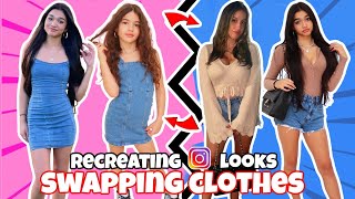 RECREATING OUR INSTAGRAM PICTURES amp SWAPPING CLOTHES GONE WRONG [upl. by Dzoba]