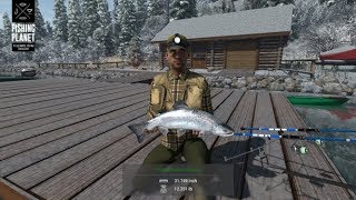 Fishing Planet  White Moose Lake  Alberta  Trophy Atlantic Salmon [upl. by Dett]