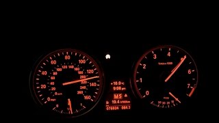 BMW 535i e60 2008 STOCK Acceleration Beschleunigung 0200 kmh 0120 mph Kickdowns 060 in 54 [upl. by Edan]