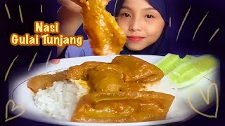 MUKBANG NASI GULAI KIKIL TUNJANG [upl. by Anaet893]