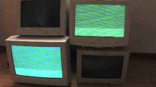 CRT Monitor Synth Experiment 02 [upl. by Ecreip]