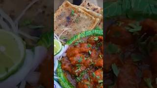 Yummy Manchurian recipe with Paratha recipe tasty Manchurian recipe  Manchurian making process [upl. by Siro]