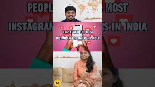 People with the most instagram followers in India  BWT  Biscuitswithtea tamil shorts instagram [upl. by Moyra]