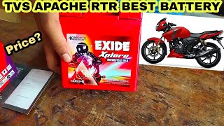 Tvs Apache Bike Battery  Price  Warranty  Replacement  Exide 12XL9B  9Ah [upl. by Gruver]