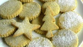 Christmas SHORTBREAD BISCUITS  How to make biscuit recipe [upl. by Wolram]