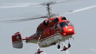 Kamov Ka32 landing at GyőrPér airport [upl. by Ahsemik]