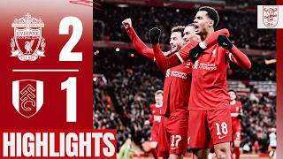 Gakpo amp Jones lead Carabao Cup semifinal first leg comeback  Liverpool 21 Fulham  Highlights [upl. by Oidgime]