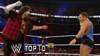 Santinos most memorable moments  WWE Top 10 [upl. by Ecnerret166]