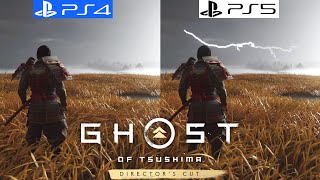 Ghost of Tsushima Directors Cut PS4 vs PS5 Graphics Comparison  Framerate  4K  Loading Times [upl. by Roos]