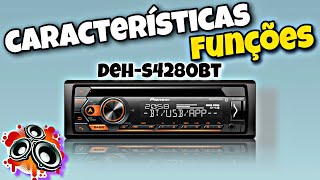 Características e Funções do Aparelho de Som Pioneer DEH S4280BT [upl. by Nilra391]