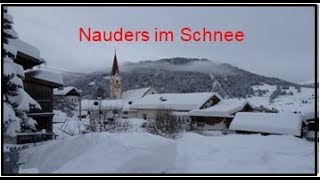 Nauders Reschenpass im Schnee ÖsterreichTirolWandern in Österreich [upl. by Palestine]