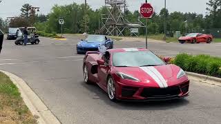 20 Corvettes leaving the Chula Vista Resort  2023 Corvette Adventures  4K RAW VIDEO [upl. by Tamas]