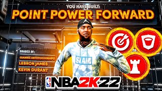 NEW quotPOINT POWER FORWARDquot BUILD IS INSANE ON NBA 2K22 TALLEST ISO BUILD CAN DO EVERYTHING ON 2K22 [upl. by Carola]