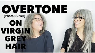 OVERTONE Pastel Silver How to apply toner to gray hair  Elisa Berrini Gómez [upl. by Annaiel]