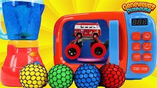 Toy Learning Video for Toddlers Learn Colors with Toy Cars Monster Trucks and Gumballs [upl. by Elnore]