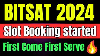 BITSAT 2024 Slot Booking Started 🔥 BITSAT Official Update  BITS Pilani Entrance exam [upl. by Placida]