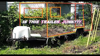 Travel Trailer Camper FRAME Converted into CARGO HAULER for Cheap [upl. by Emya]