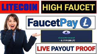 High Paying Faucet Claim Site  Daily 002 LTC Claim Without Invest  1131 LTC Withdraw Proof [upl. by Venola740]