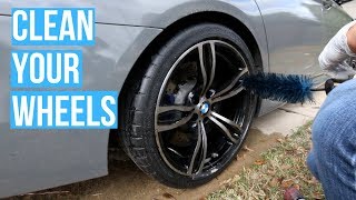 How To Clean Dirty Wheels BMW M5  Keep Things Simple [upl. by Erlewine]