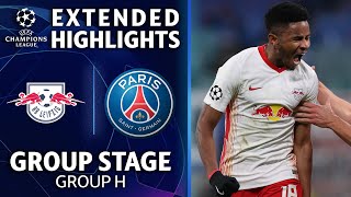 RB Leipzig vs Paris SaintGermain Extended Highlights  Group Stage  Group H  UCL on CBS [upl. by Jeb]