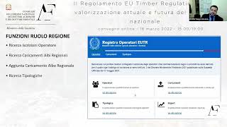 Diego Bovenzi  EUTR La procedura SIAN per liscrizione al registro nazionale degli operatori EUTR [upl. by Oiredised]