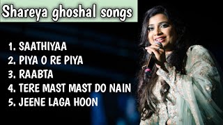 Shreya ghoshal songs  Bollywood songs  hindi songs songs music relaxing [upl. by Ferree]