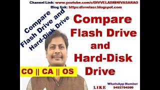 Difference between flash drive and hard disk drive  hard disk drive vs flash drive [upl. by Pirzada]