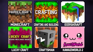 Minecraft Crafting and Building Eerskraft Craftsman Lucky Craft KawaiiWorld 2 [upl. by Kaela]