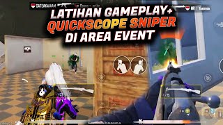 INI JADINYA KALO LATIHAN MOVEMENT  QUICK SCOPE SNIPER DI EVENT  SEREEEEEM BANGETTTT  PUBG MOBILE [upl. by Reisinger]