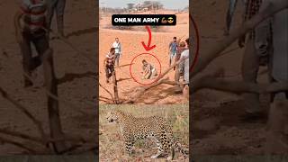 Man Single Handly Fights Against Leopard 💪😎 [upl. by Ajiam540]