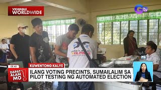 Ilang voting precincts sumalang sa automated election ngayong Barangay Election  Dapat Alam Mo [upl. by Innig]