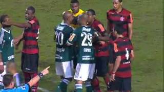 Palmeiras 0 x 0 Flamengo Kleber não quotcumprequot o Fair Play e gera confusão [upl. by Alysa]