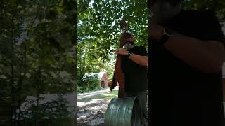 Washtub Bass  first test [upl. by Rubbico119]