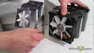 Evercool Silent Shark CPU Cooler Overview at HiTechLegioncom [upl. by Adihsaar]