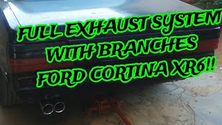 My Ford Cortina Gets a FULL EXHAUST SYSTEM South African Youtuber [upl. by Punak]