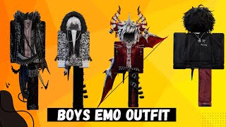 4 New Boys Emo Outfits ID Codes For Brookhaven RP Berry Avenue And Bloxburg [upl. by Akinam]