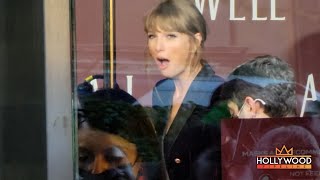 Taylor Swift overwhelmed by fans singing All Too Well in NYC [upl. by Atelokin150]