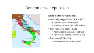 Romarriket republiken del 1 [upl. by Rodama]