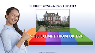 Budget 2024 SSAS  GDEUT still Tax Exempt 0 Tax on UK Property Investments [upl. by Eenttirb712]