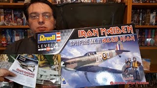 Unboxing Long Edit Comment IRON MAIDEN Spitfire Revell 132 ACES HIGH [upl. by Joanne]