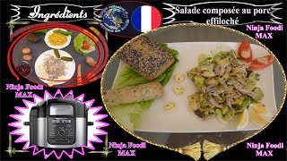 recette ninjafoodi Recette pour NINJA FOODI MAX Salade composée au porc effiloché [upl. by Creamer]