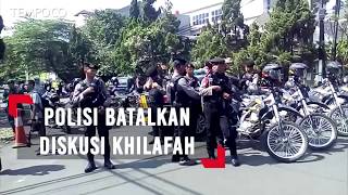 Polisi Batalkan Diskusi Khilafah di Bandung [upl. by Gilboa]